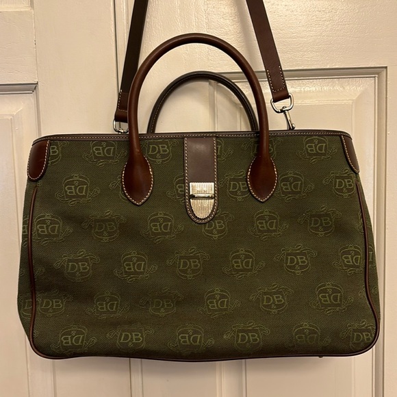 Dooney Bourke Donegal Crest Bag, With Accessories. Dark Green. - Picture 1 of 16